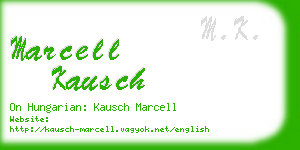 marcell kausch business card